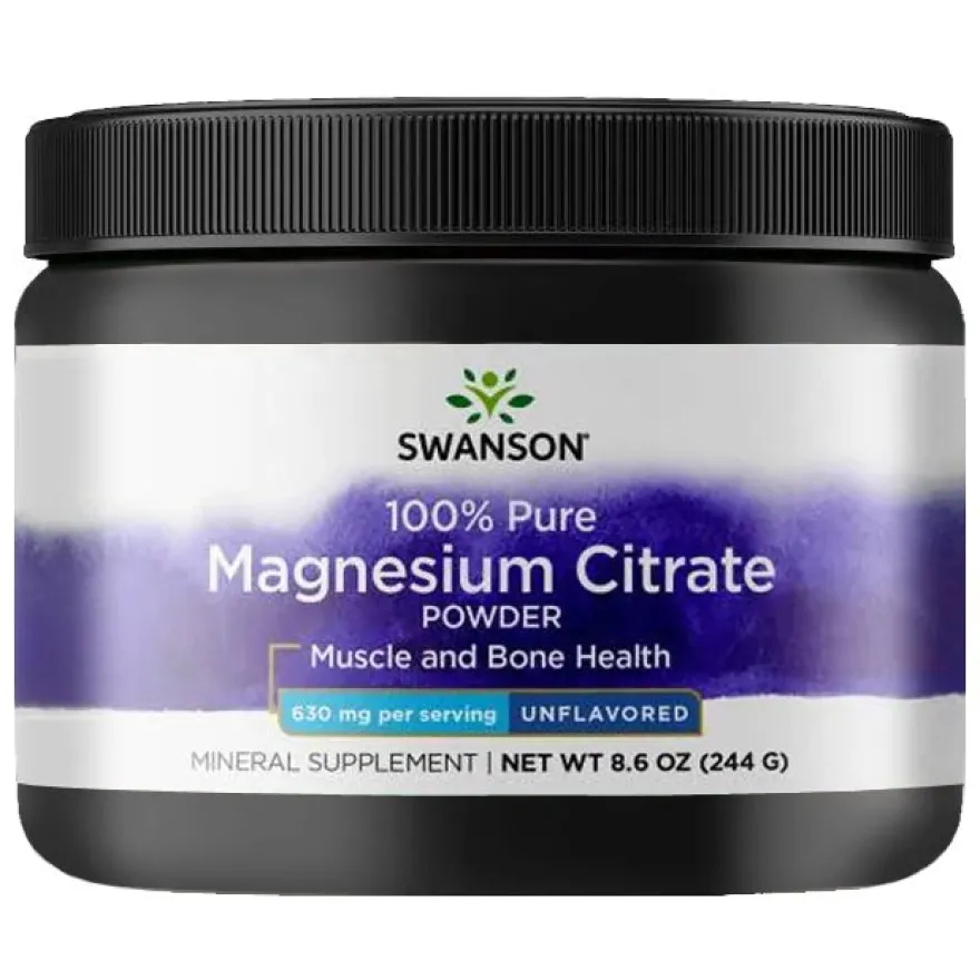 Swanson Magnesium Citrate Powder 630 mg