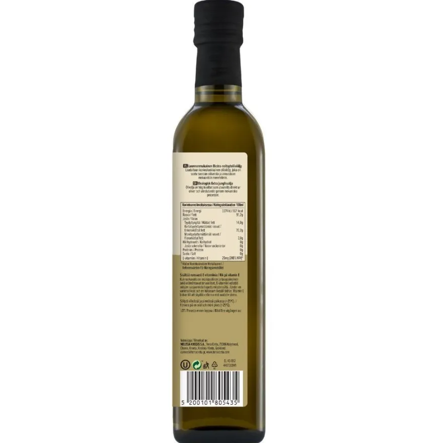 Terra Creta Luomu Extra Neitsytoliiviöljy