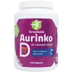 Terveyskaista Aurinko D 150 mikrog