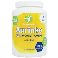 Terveyskaista Aurinko 100% Monivitamiini + Koliini