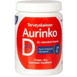 Terveyskaista D-vitamiini 100 mikrog