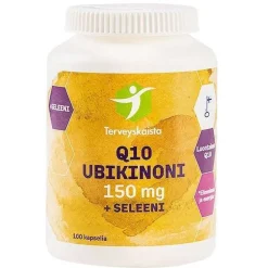 Terveyskaista Q10 Ubikinoni 150 mg + Seleeni