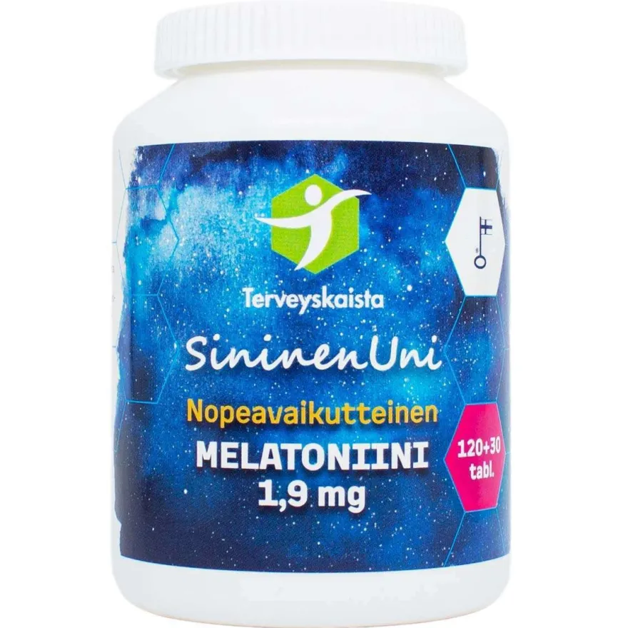 Terveyskaista SininenUni Melatoniini 1,9 mg