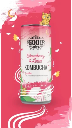 The Good Guys Luomu Kombucha Strawberry & Lemon