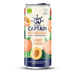 The Gutsy Captain Luomu Kombucha Sunny Peach