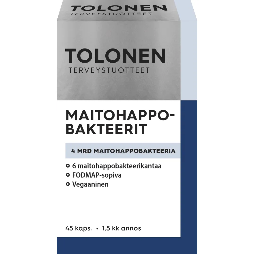 Tolonen Maitohappobakteeri 4 mrd (Parasta ennen 31.08.2026)