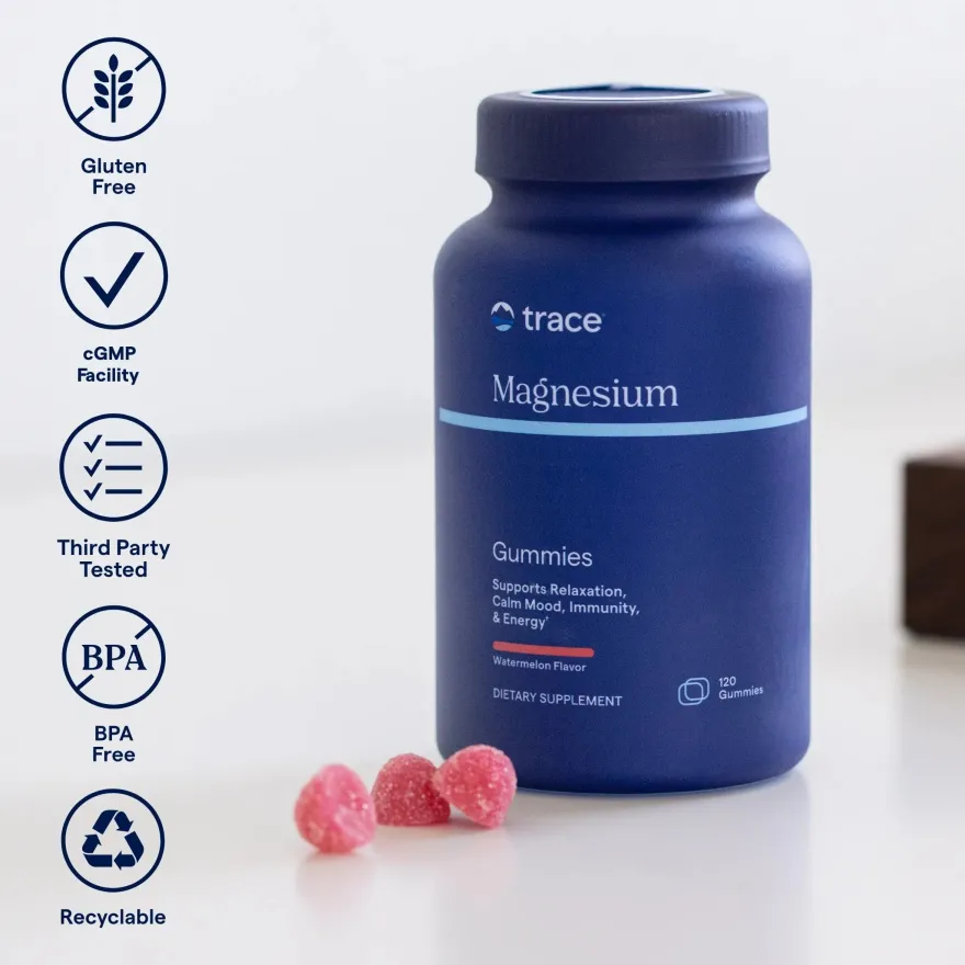 Trace Minerals Magnesium Gummies Watermelon
