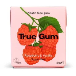 True Gum Luonnollinen Ksylitolipurukumi Vadelma-Vanilja