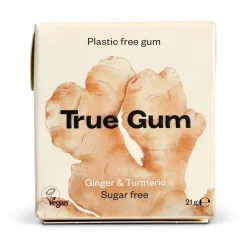 True Gum Luonnollinen Ksylitolipurukumi Inkivääri-Kurkuma