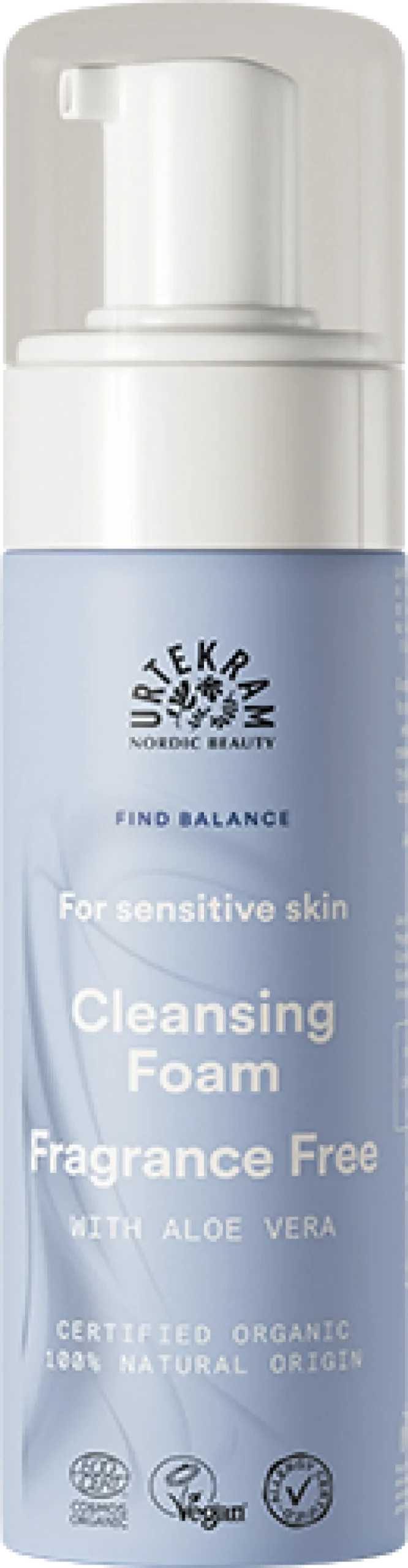 Urtekram Find Balance Fragrance Free Puhdistusvaahto