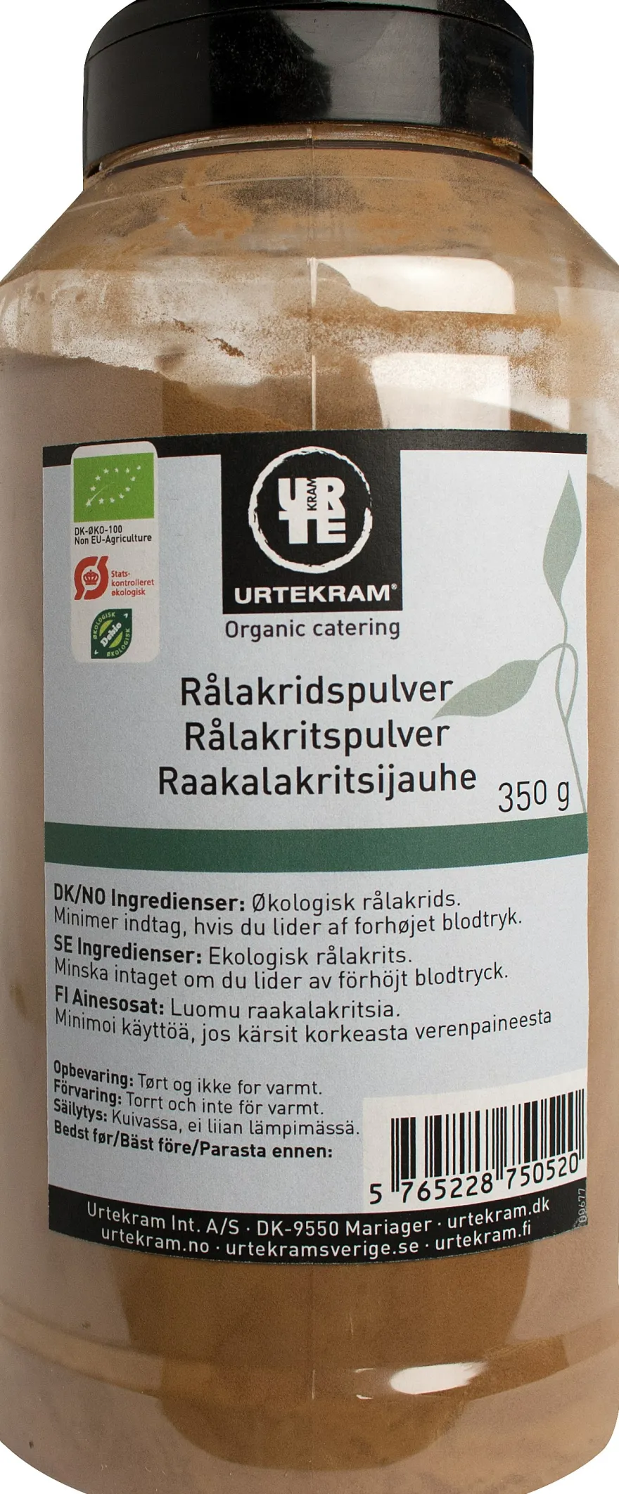 Urtekram Luomu Raakalakritsijauhe