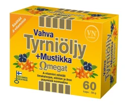 Vahva Tyrniöljy + Mustikka Omegat