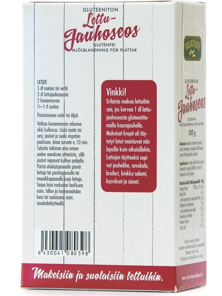Virtasalmen Viljatuote Gluteeniton Lettujauhoseos