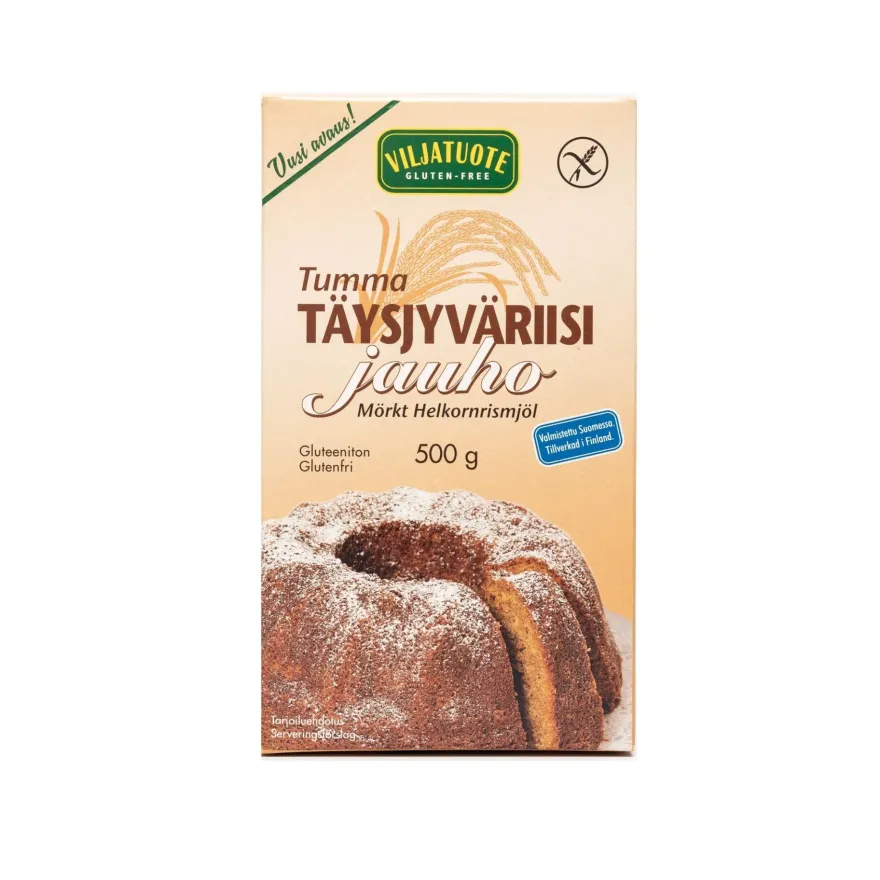 Virtasalmen Viljatuote Gluteeniton Tumma Täysjyväriisijauho