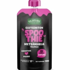 Virtasalmen Viljatuote Spoothie Gluteeniton Metsämarjavälipala