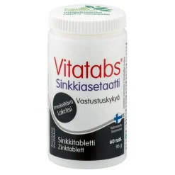 Vitatabs Sinkkiasetaatti Lakritsi