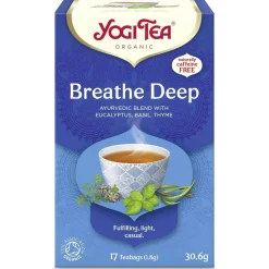 YogiTea Luomu Breathe Deep tee