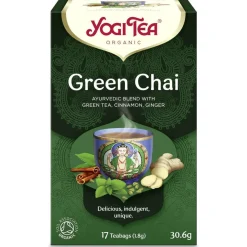 YogiTea Luomu Green Chai tee